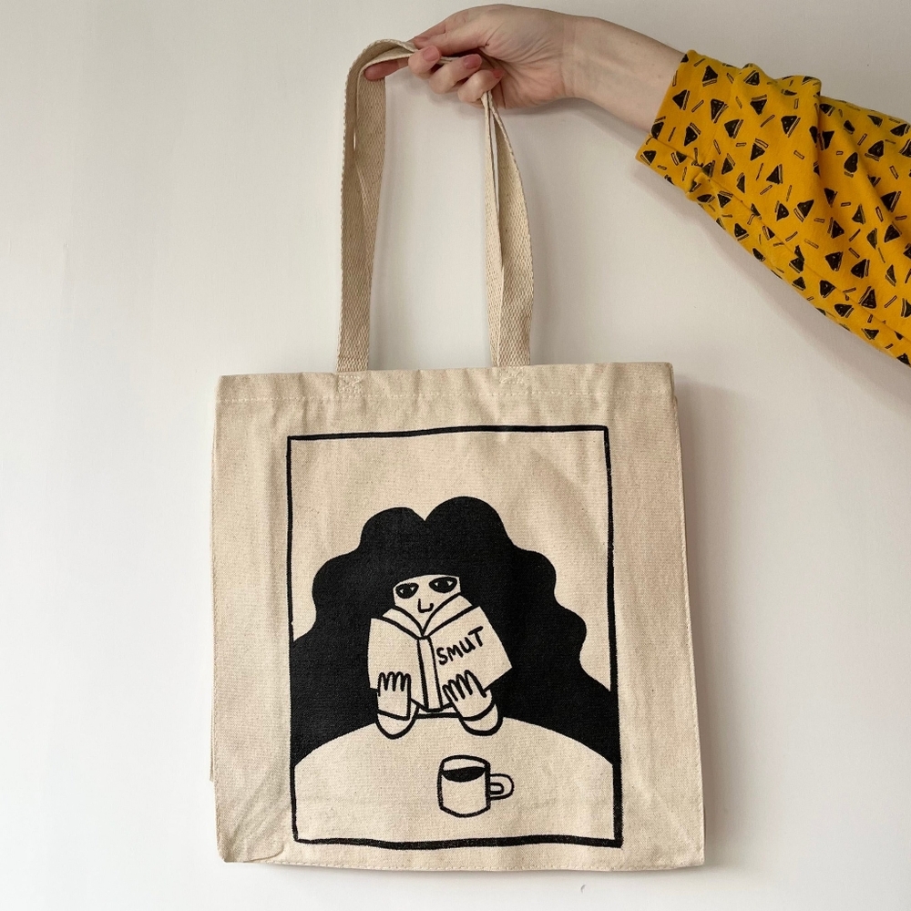 Spicy Romance Lovers' Tote Bag – 100% Cotton Canvas, Ramona Muse Lambert Print